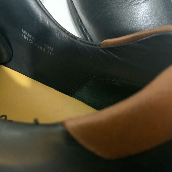 Cole Haan Black Leather Zeno Lace Up Mens Oxford Loafer Dress Shoes main image 7